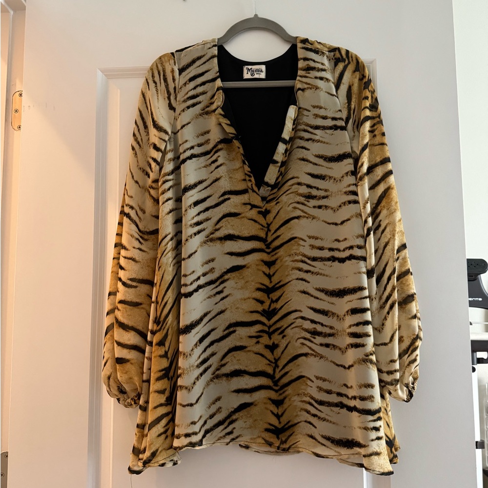 SHOW ME YOUR MUMU - TIGER PRINT DRESS
